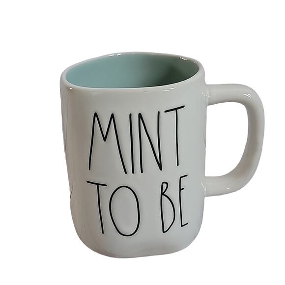 Rae Dunn Pink Mint Youre My Jam Mint To Be 19.5oz Ceramic Pair of Coffee Mugs - Picture 9 of 15